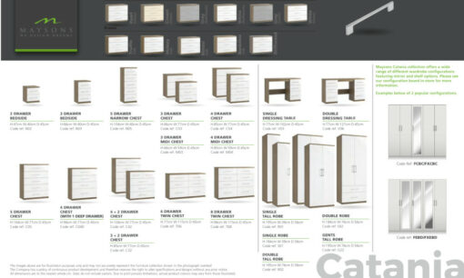 Maysons Catania Bedroom Range - Image 2